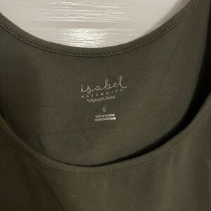 Isabel maternity dress olive green